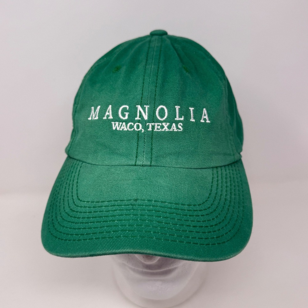 Magnolia Waco Texas Hat Port Authority Green Cotton Embroidered Baseball Cap